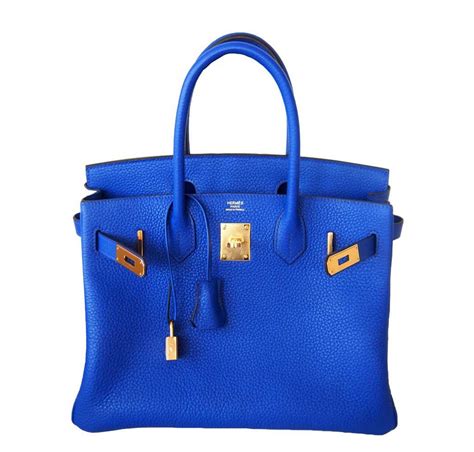 hermes electric blue birkin|blue hermes handbags.